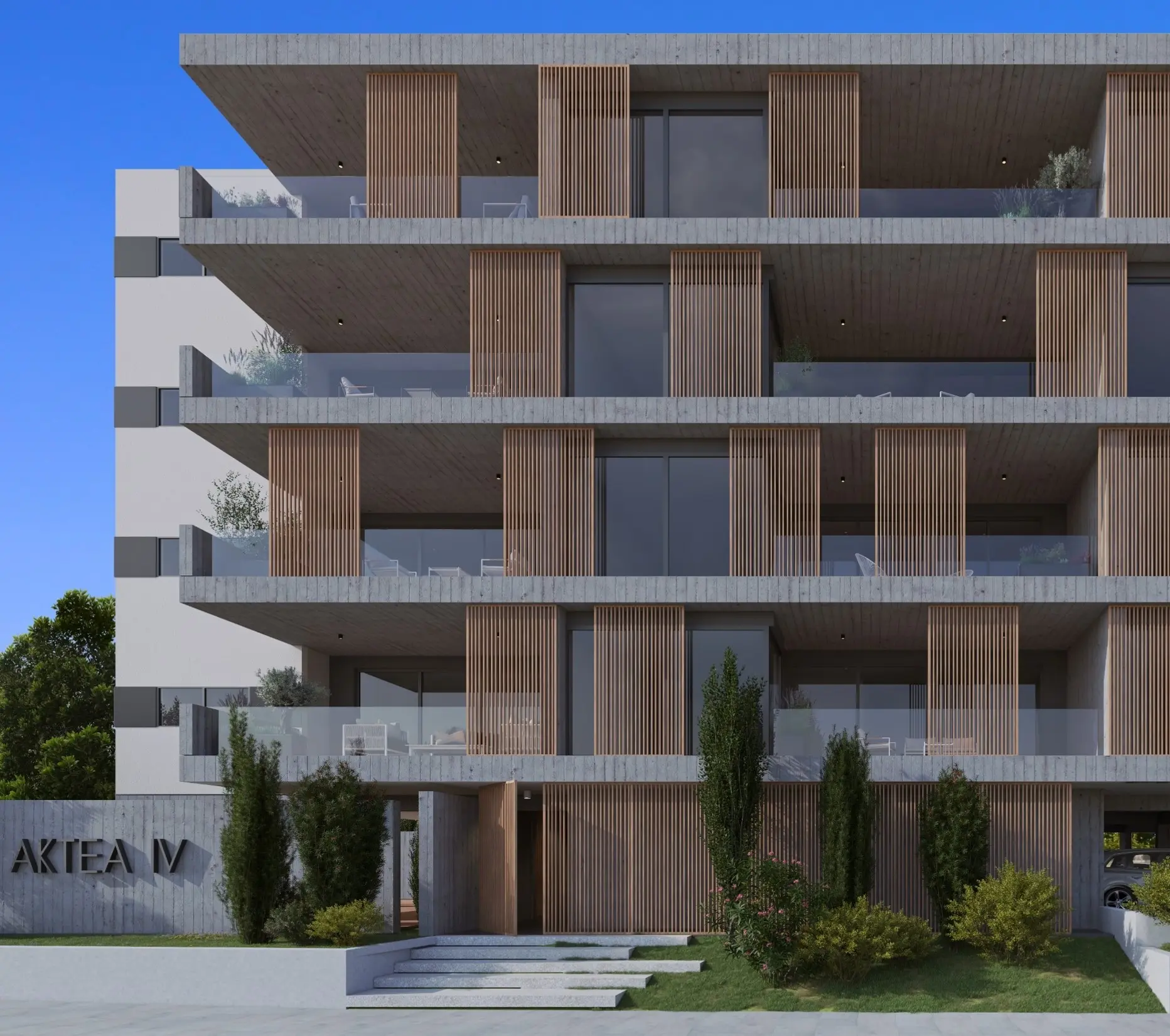 24 апартамента с 1 и 2 спальнями, просторными террасами