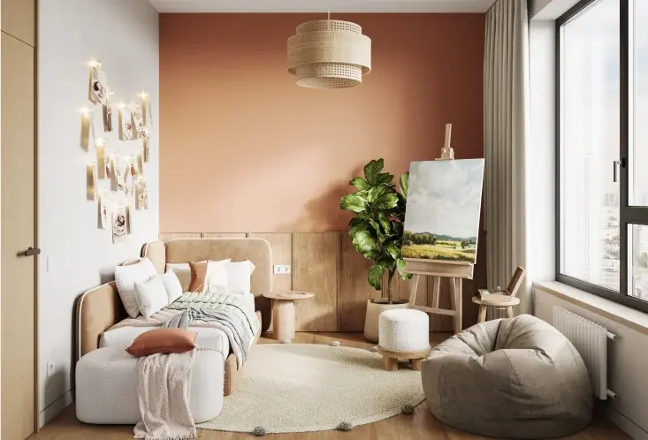 Студия дизайна интерьера Бэлкон разработала два стилевых решения: Парижскую классику и современную Японию. Оба варианта отделки лаконичны и выполнены в светлых тонах. Общие пространства, ванные и гардеробные выдержаны в едином стиле.