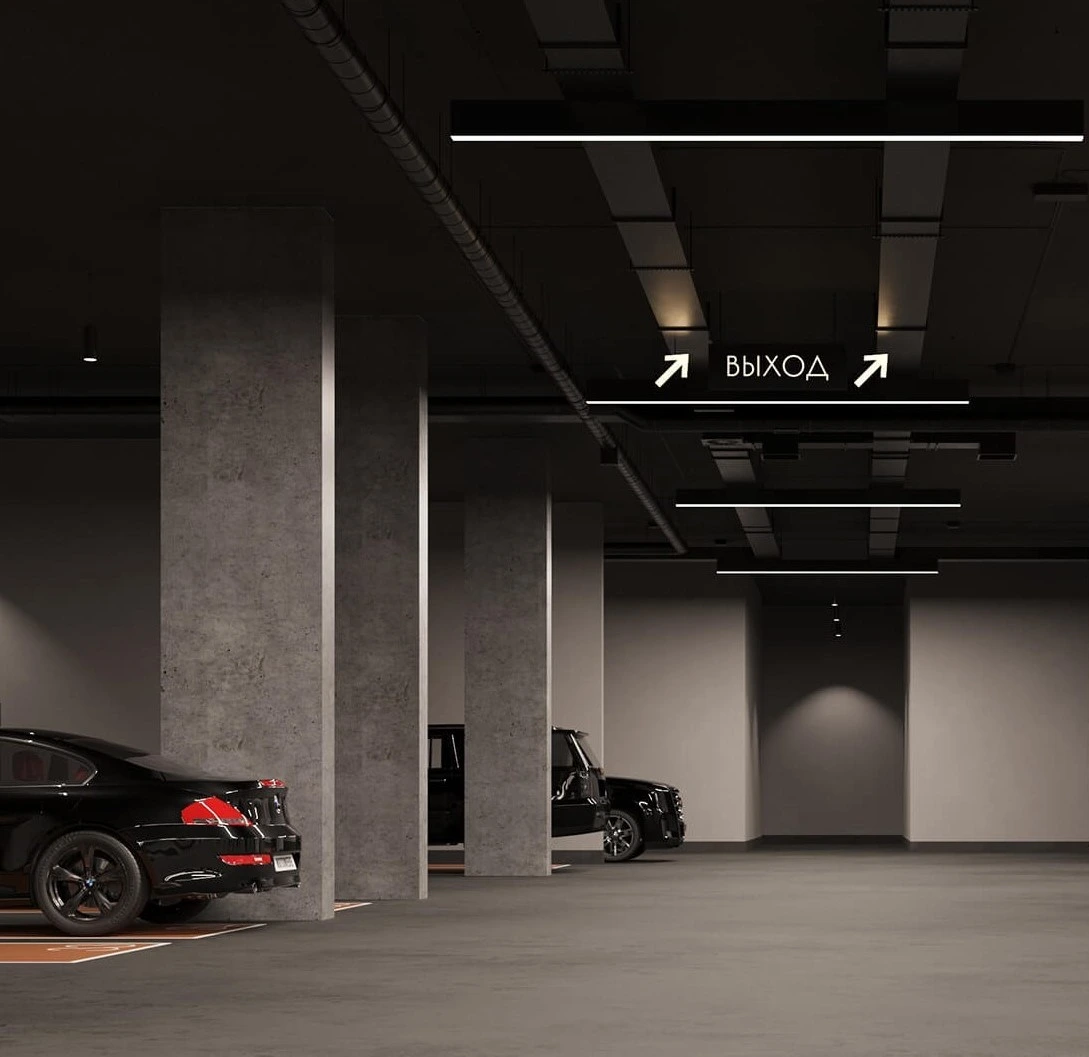 Двухуровневый подземный паркинг