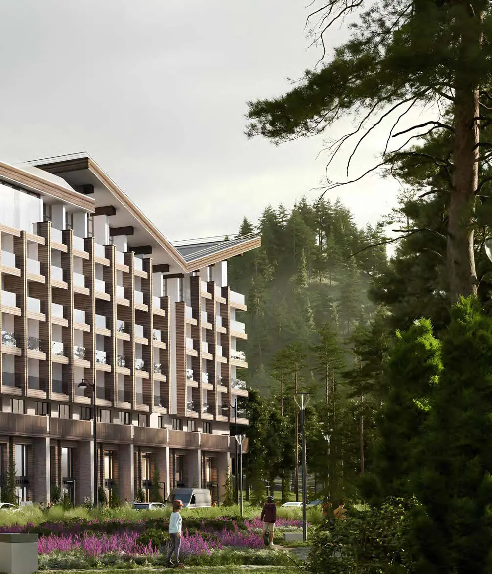 Комплекс расположен в тихом и спокойном месте