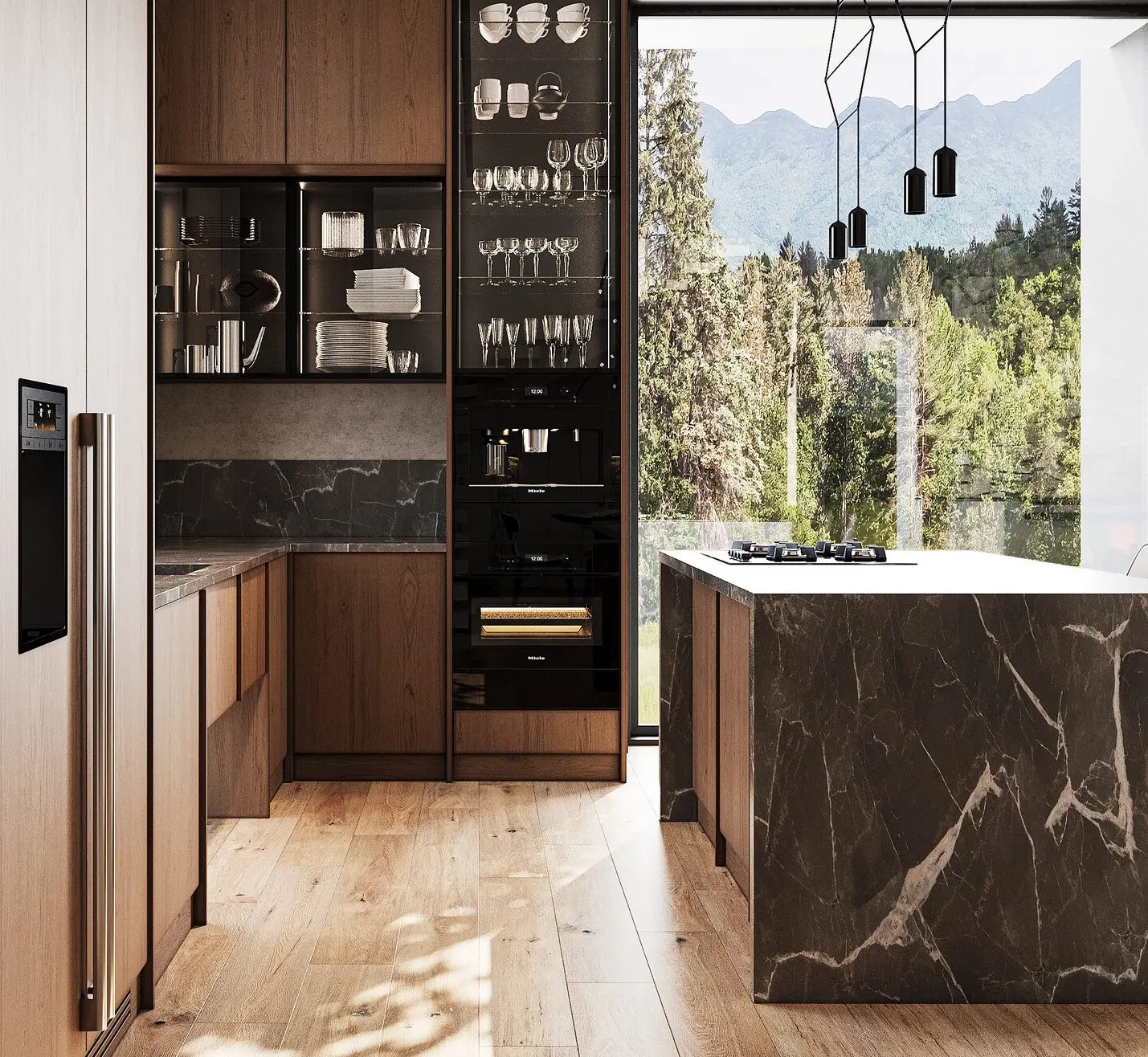 Премиальные материалы и панорамное остекление