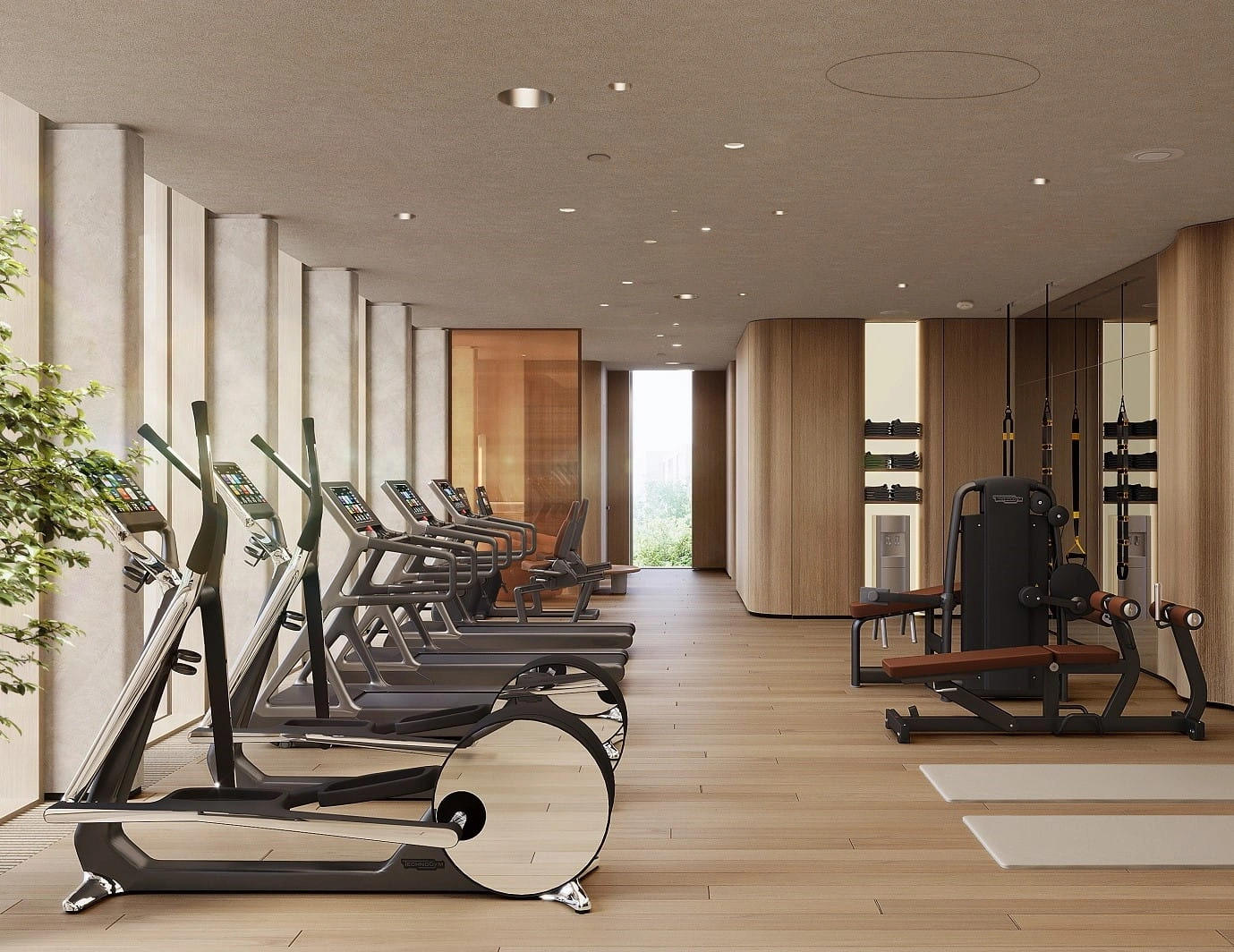 Фитнес-зал на двух этажах, 25-метровый бассейн, спа с хот-табом, сауной и хаммамом