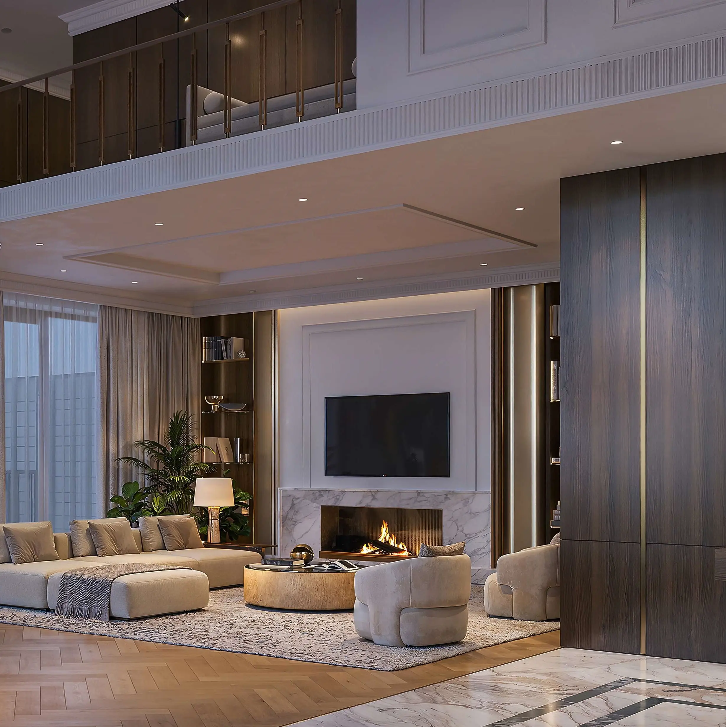 Двухуровневые пентхаусы