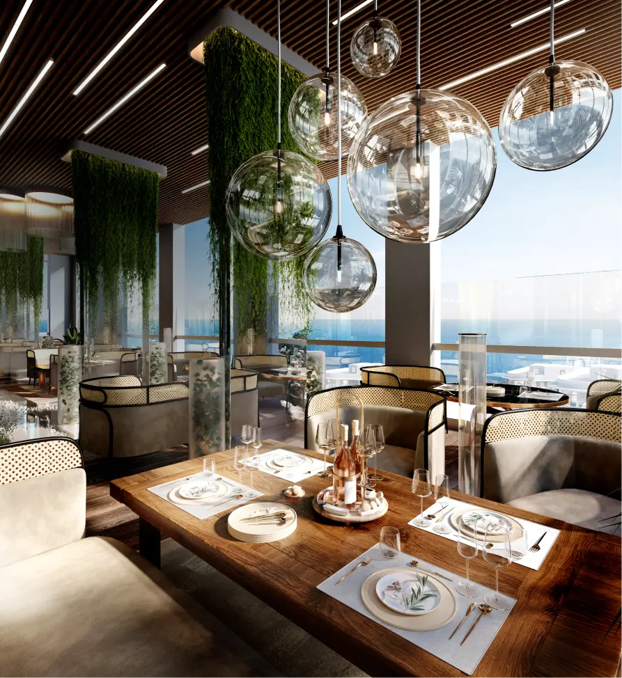 Кафе и рестораны на территории