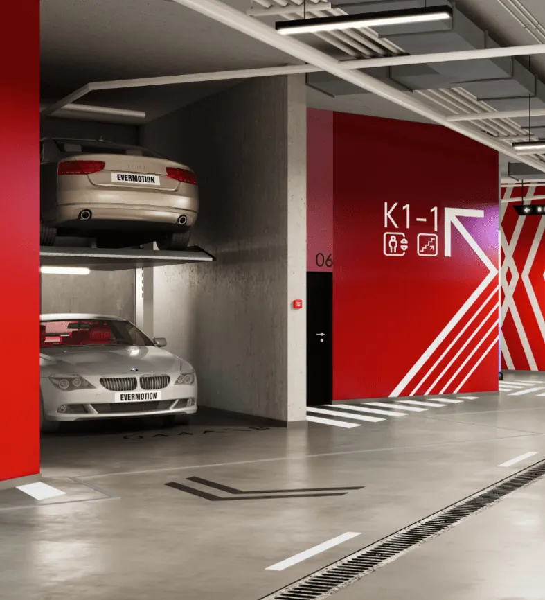 Подземный паркинг с автомойкой