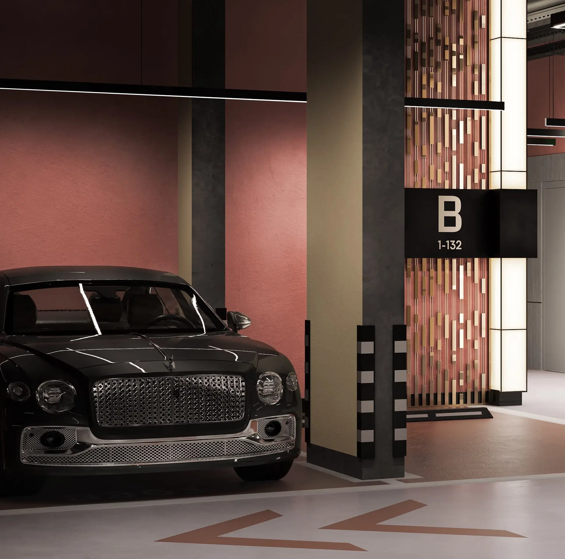 Подземный паркинг на 410 машино-мест