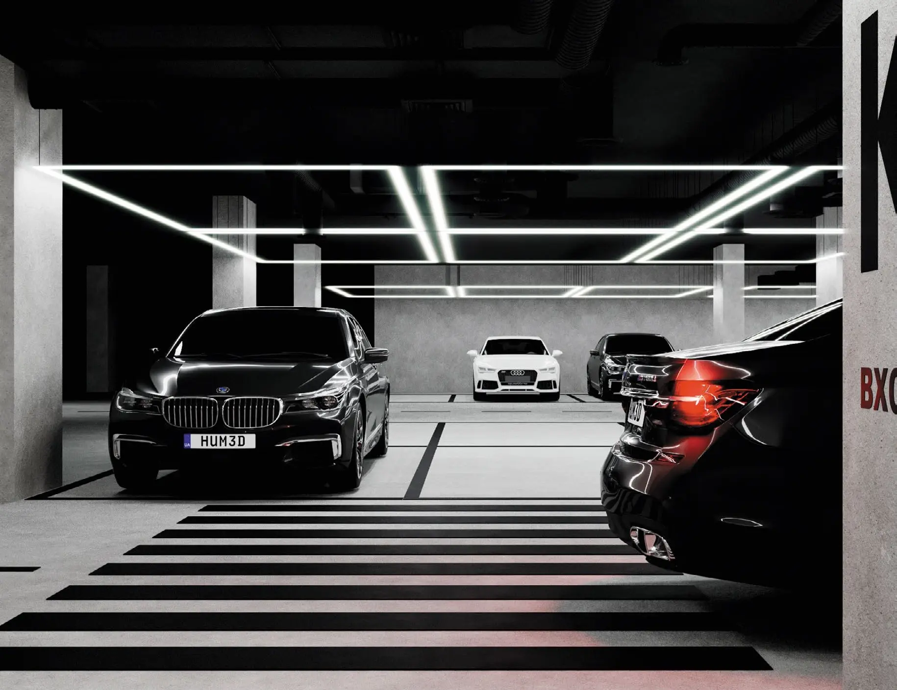 Двухуровневый паркинг