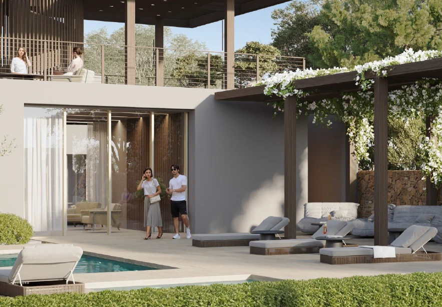 Клубный дом с зоной барбекю