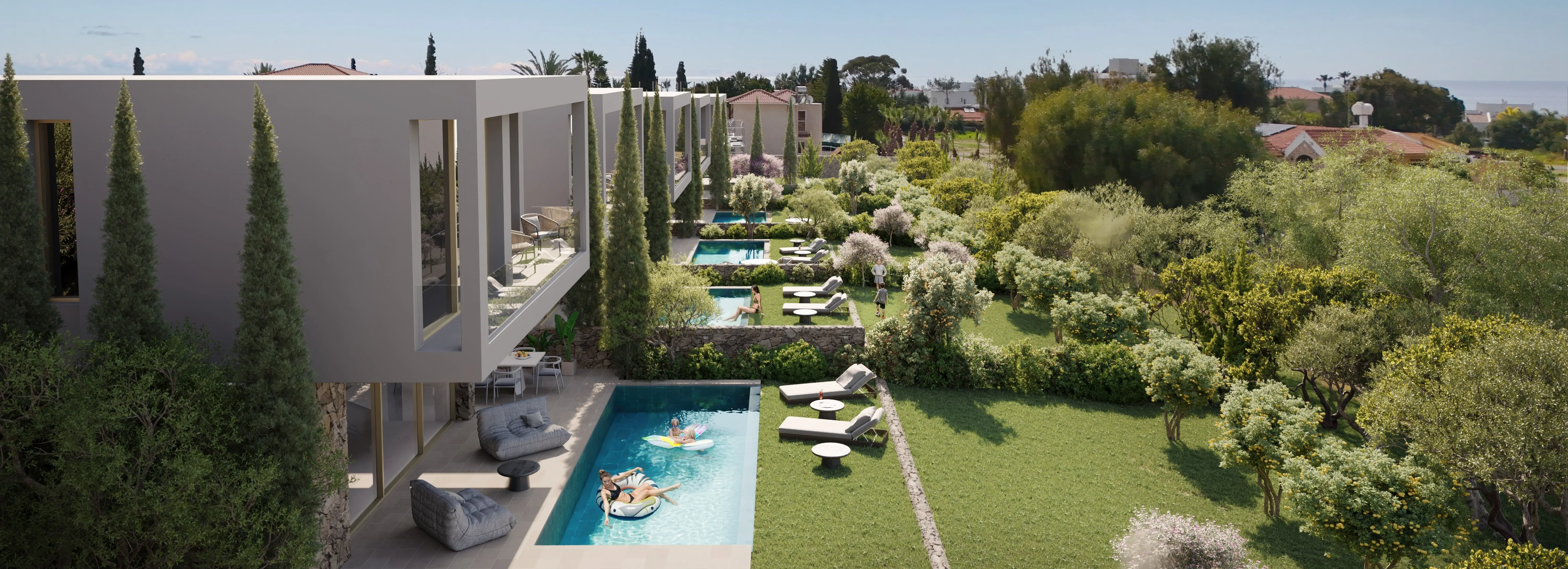 Виллы на побережье моря