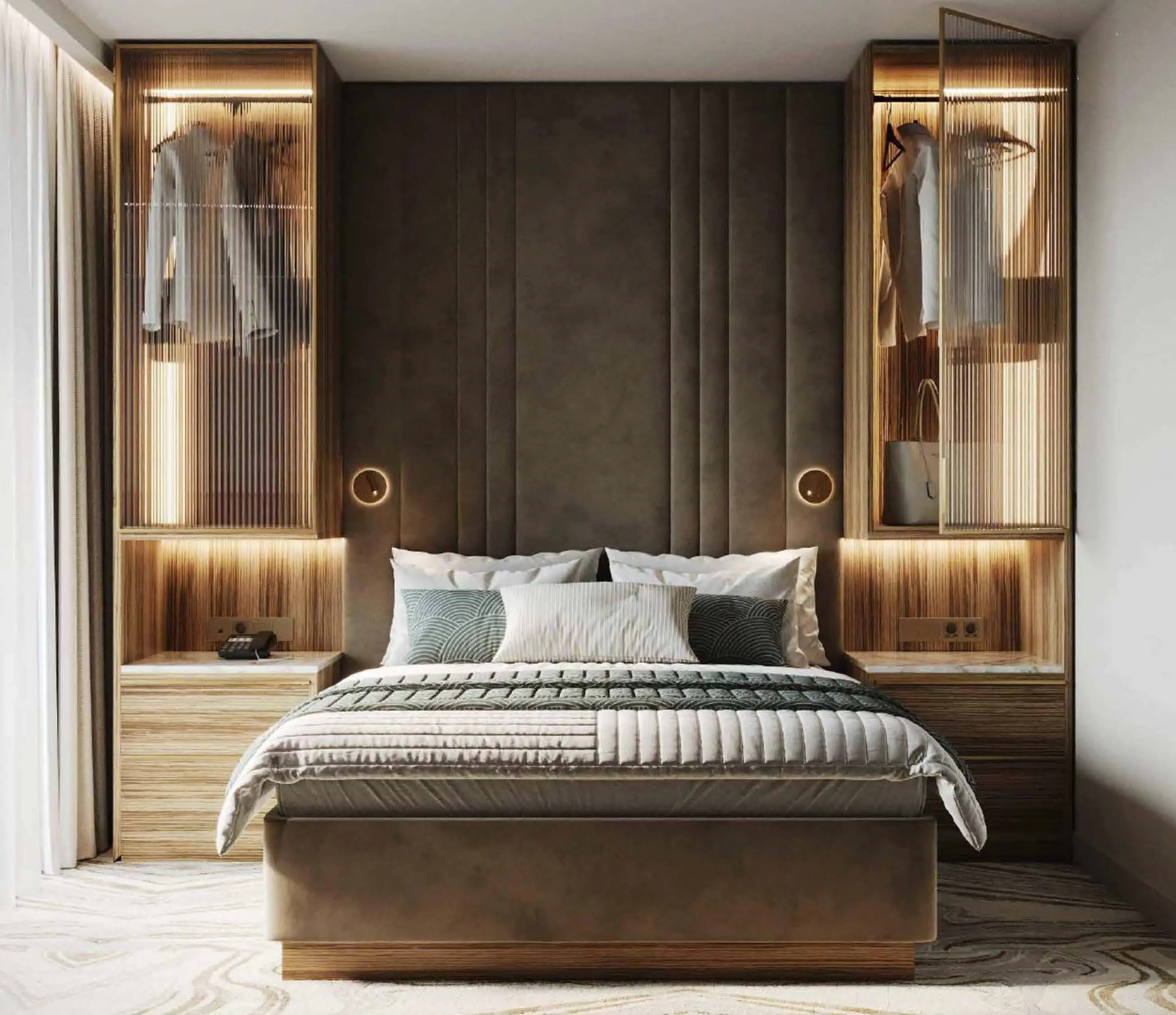 Семейные номера с мастер-спальней и несколькими террасами