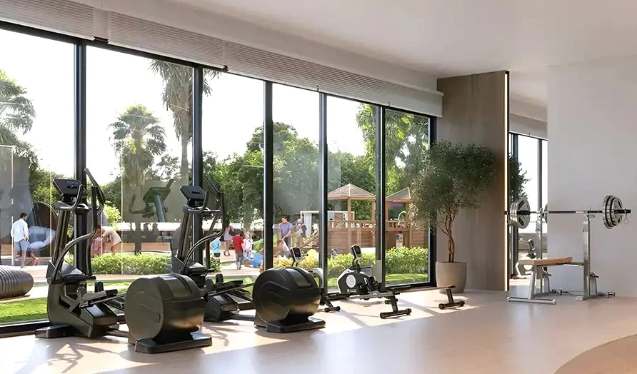 Тренажёрный зал и площадка для йоги
