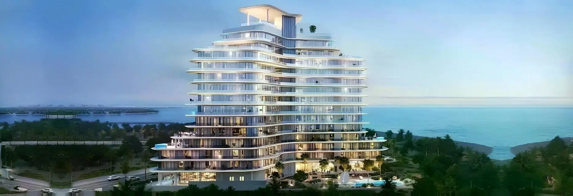 Апартаменты на первой линии в Рас-аль-Хайме