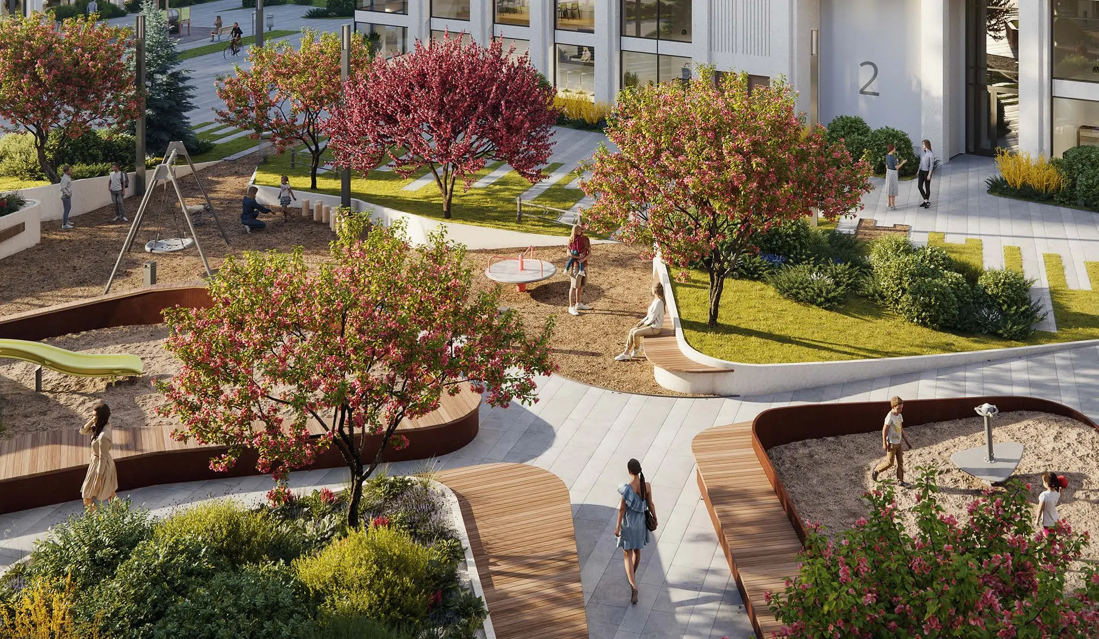 Игровые площадки спроектированные вместе с детскими психологами