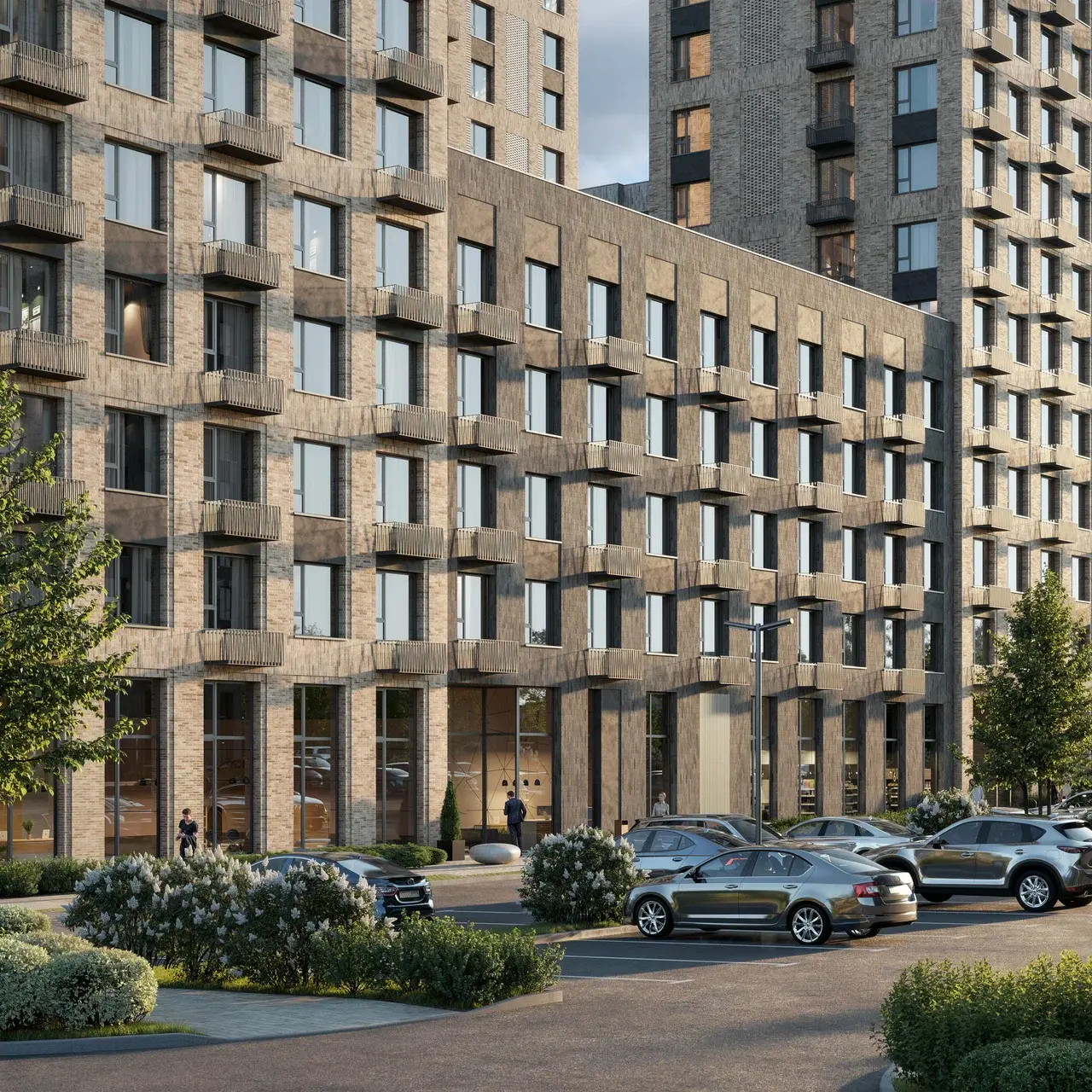 Переменная этажность зданий: от 5 до 16 этажей