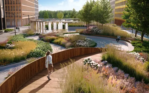 Трехуровневое озеленение дворов