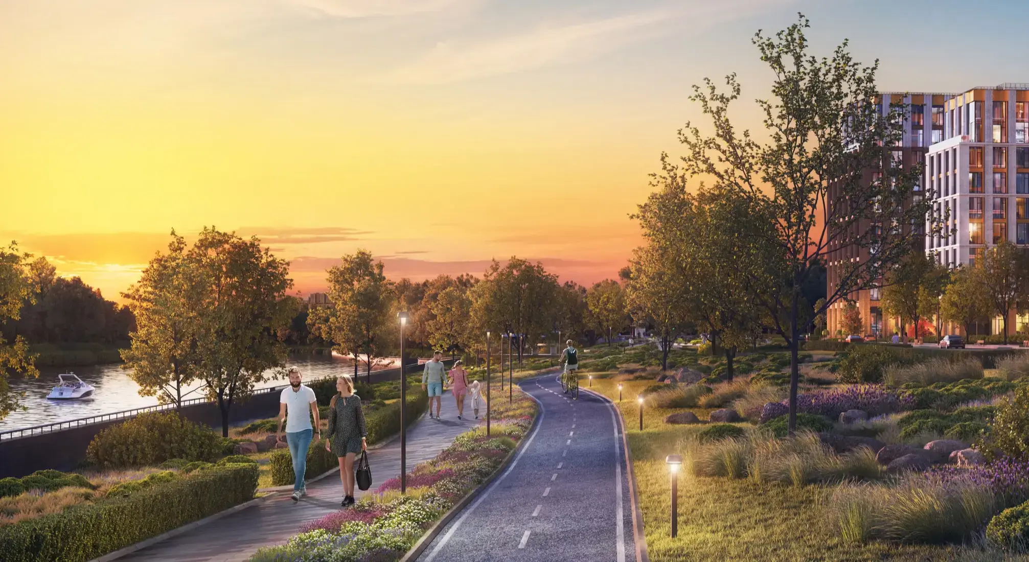 Центральная площадь 1,5 га с выходом на набережную