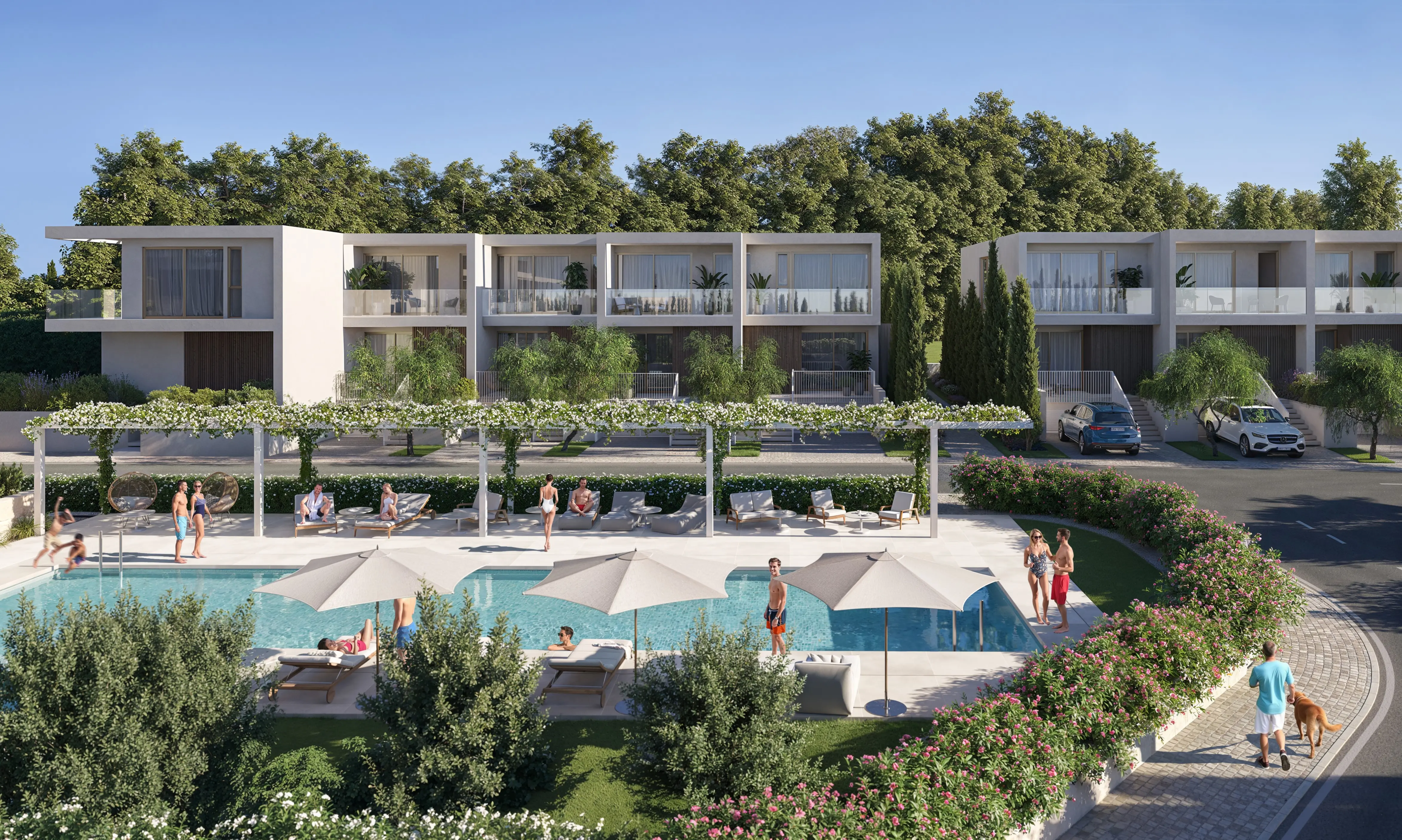 Детский бассейн с подогревом и бассейн для взрослых