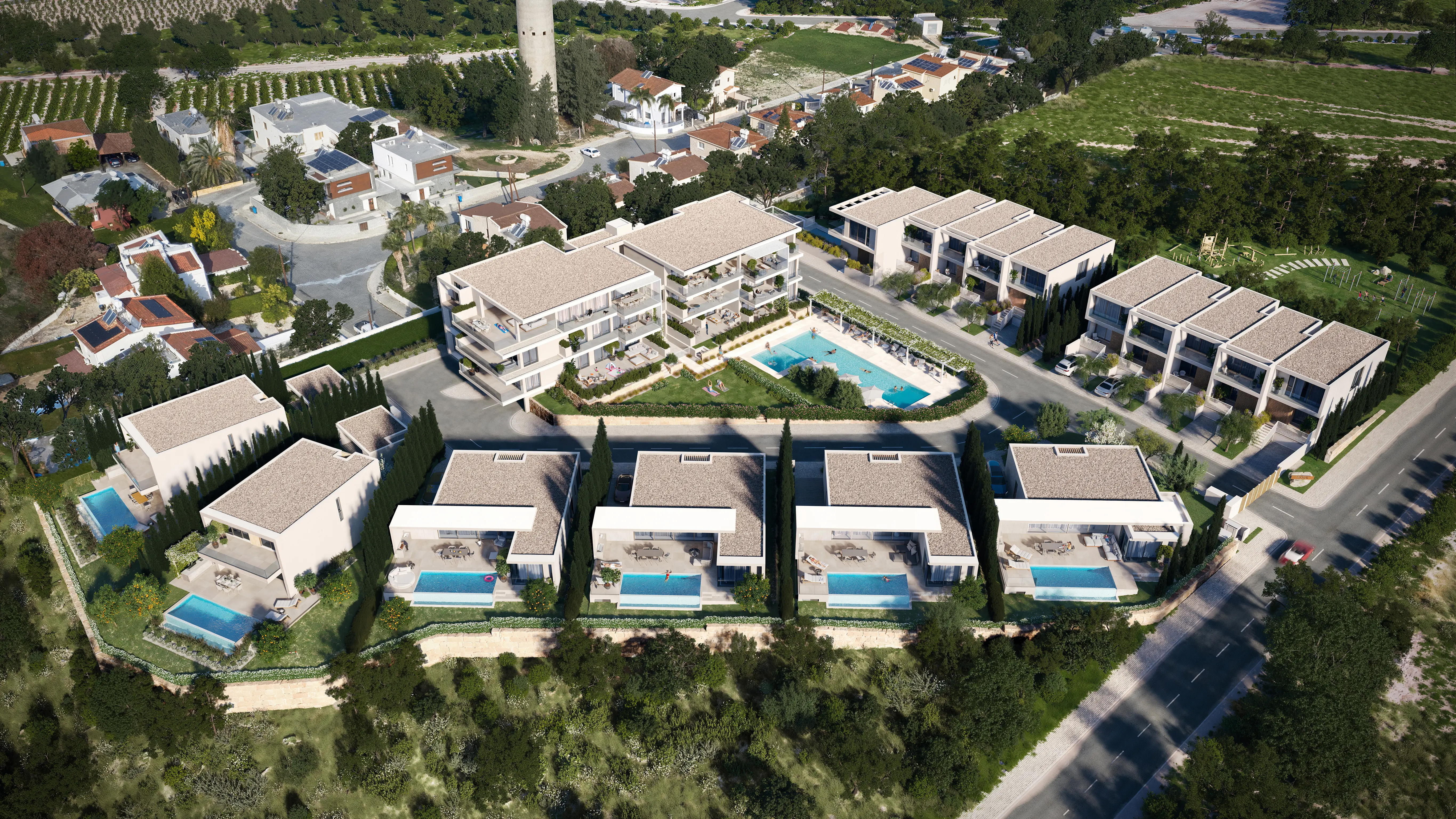 Закрытый жилой комплекс в Героскипу