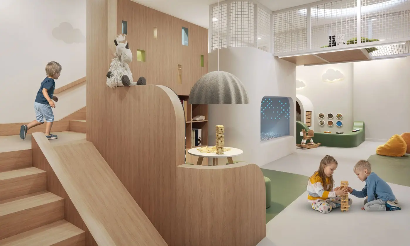 Детская игровая комната площадью 300 кв. м