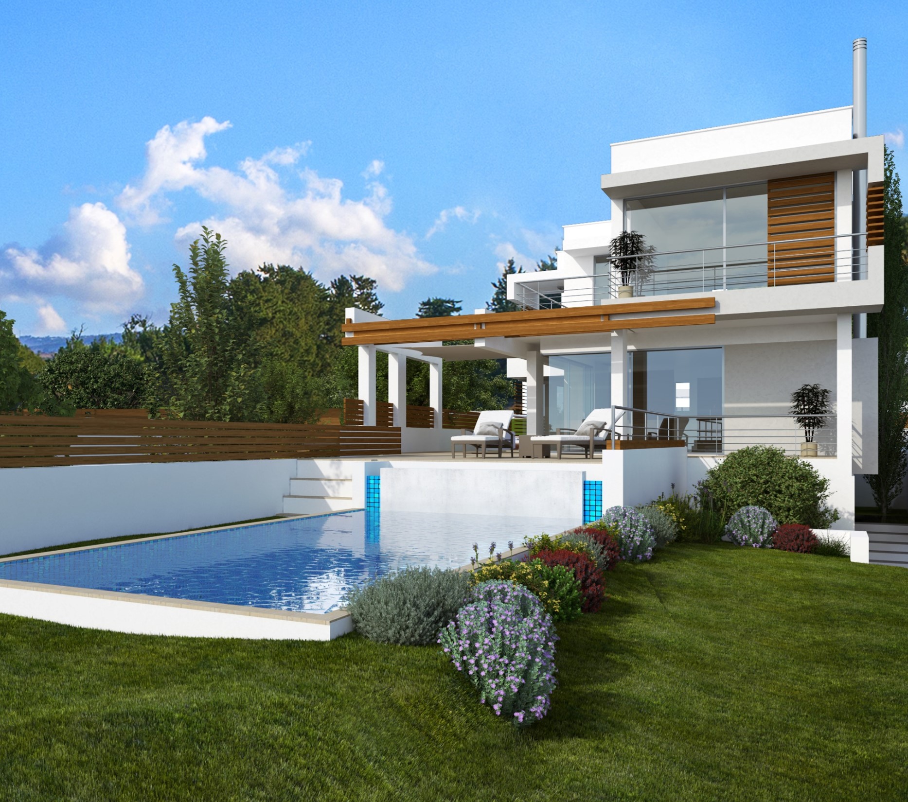 Продуманное зонирование для разного времени суток