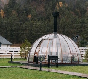 Купольные беседки с мангальной зоной