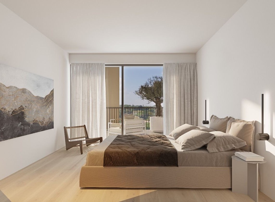 В спальнях предусмутрен натуральный паркет