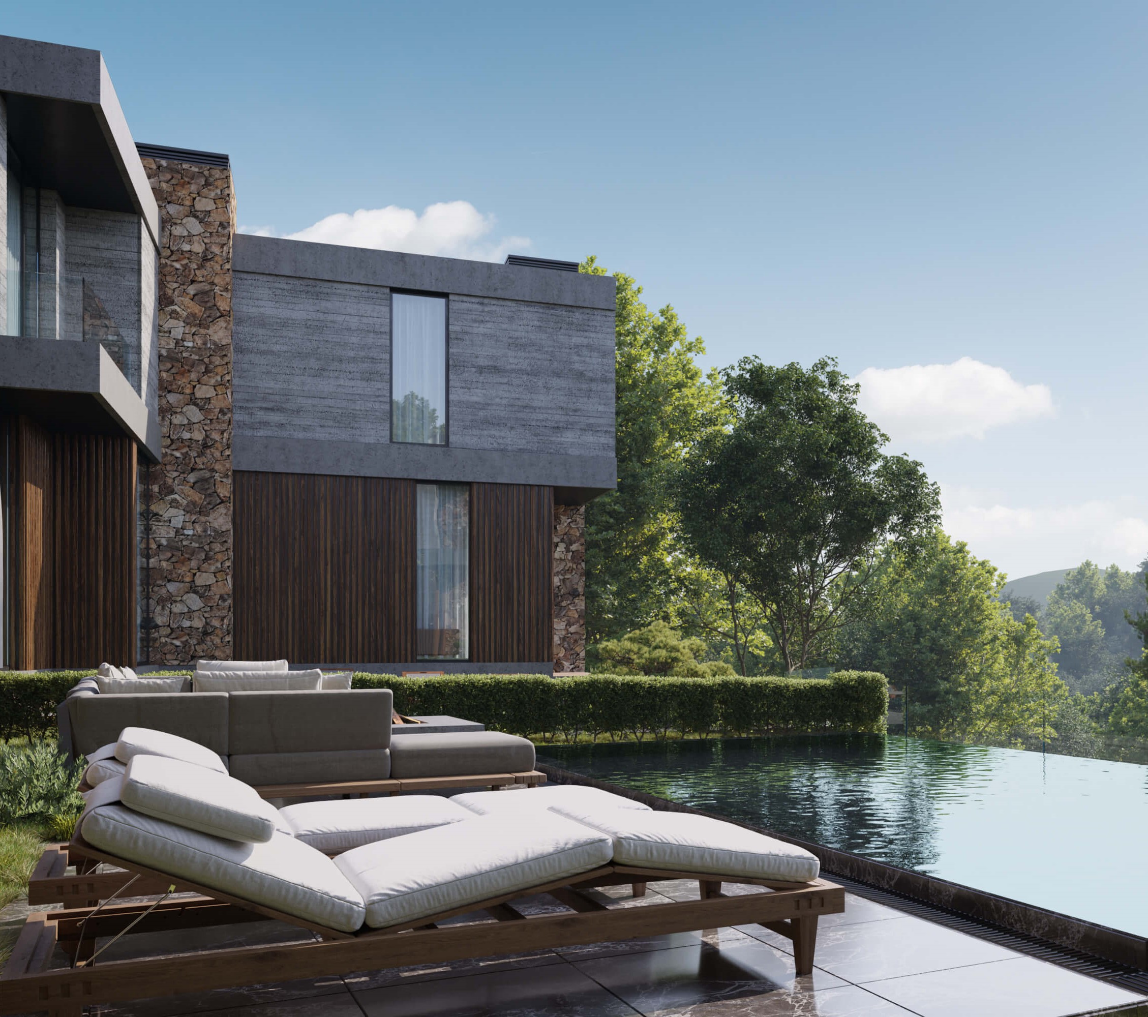 Бассейны с подогревом под открытым небом