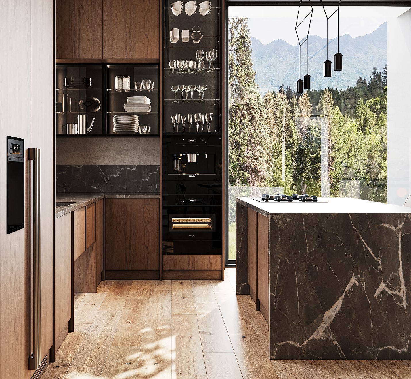 Премиальные материалы и панорамное остекление