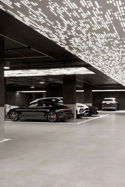 Двухуровневый подземный паркинг на 275 машино-мест