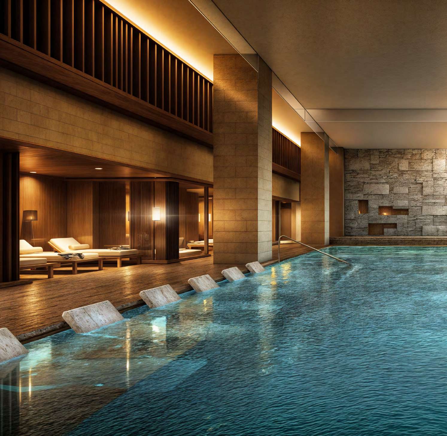 Открытый и закрытый бассейн, спортзал