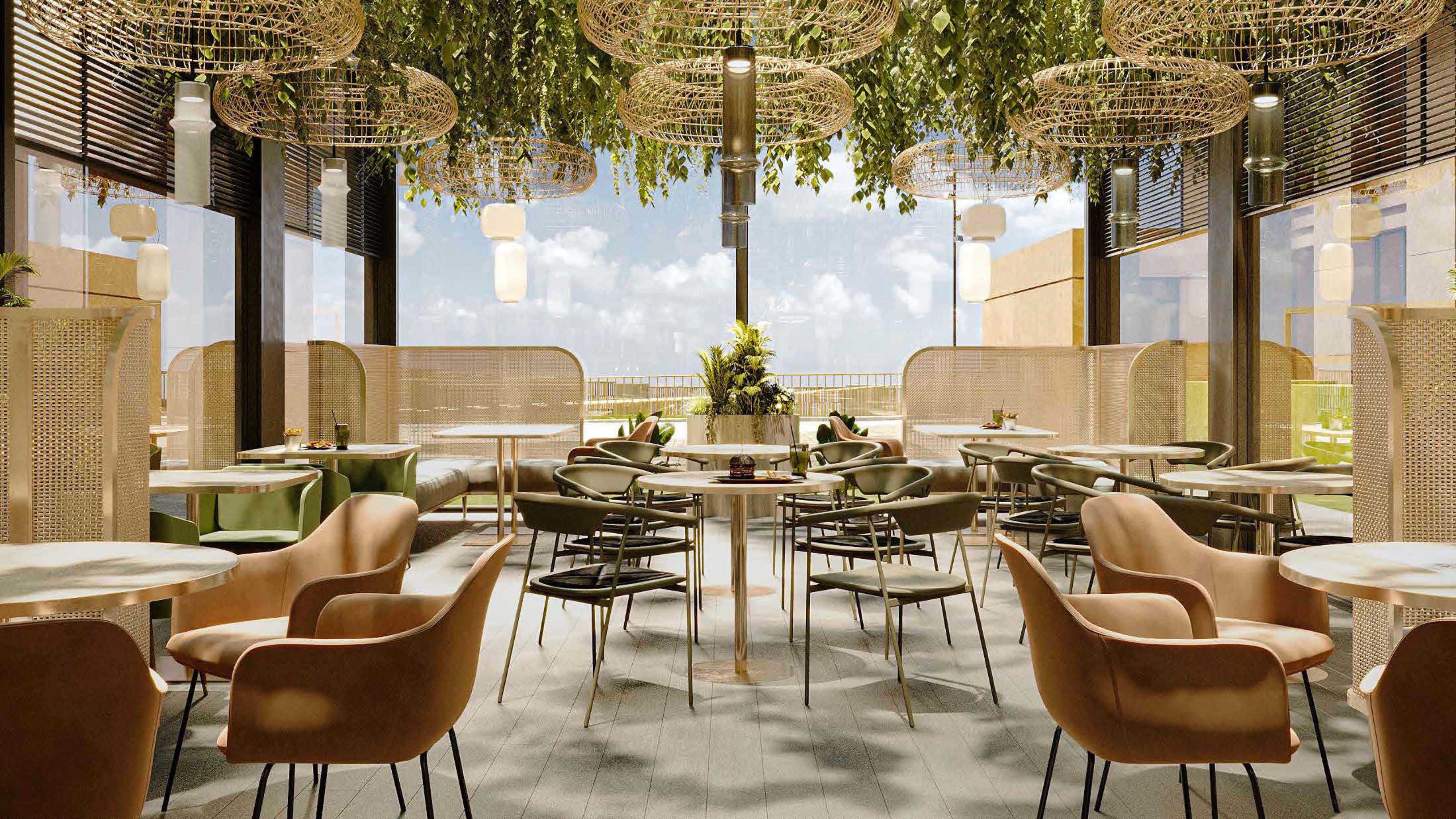 Рестораны высокой кухни, уютное кафе, лобби-бар