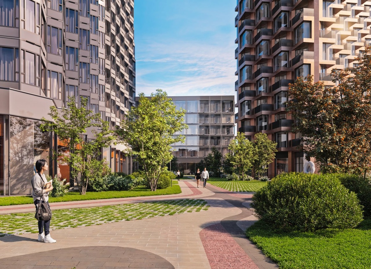 Двор с продуманным ландшафтным дизайном для каждого сезона